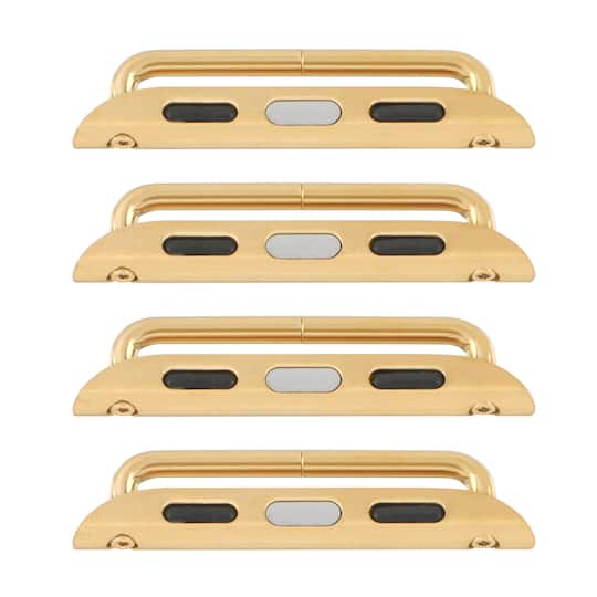 Gold Smart Watch Strap Connectors, 4ct. by Bead Landing™